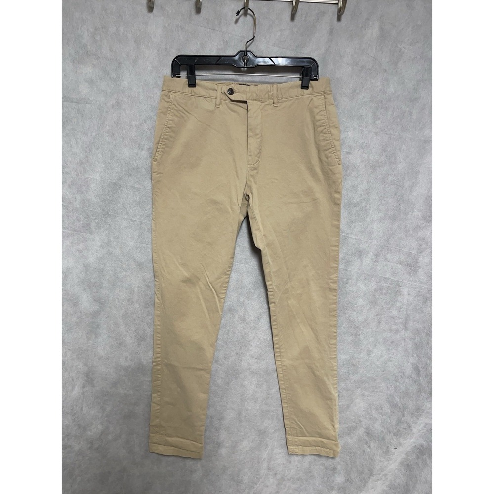 Todd Snyder Pants Men 32X33 Beige Chino Slim Stretch Khaki‎ Casual Twill Hybrid